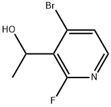 3-Pyridinemethanol, 4-bromo-2-fluoro-α-methyl- Struktur