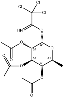 2,3,4-Tri-O-acetyl-α-L-fucopyranosyl trichloroacetimidate Struktur