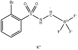 Potassium (2-bromophenylsulfonamido)methyltrifluoroborate Struktur