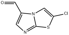 2-chloroimidazo[2,1-b]thiazole-5-carbaldehyde Struktur