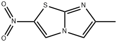 6-methyl-2-nitroimidazo[2,1-b]thiazole Struktur