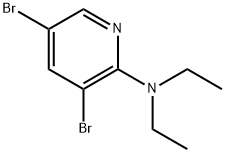 3,5-dibromo-N,N-diethylpyridin-2-amine Struktur