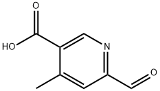 6-Formyl-4-methylnicotinic acid Struktur