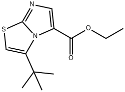 ethyl 3-(tert-butyl)imidazo[2,1-b]thiazole-5-carboxylate Struktur