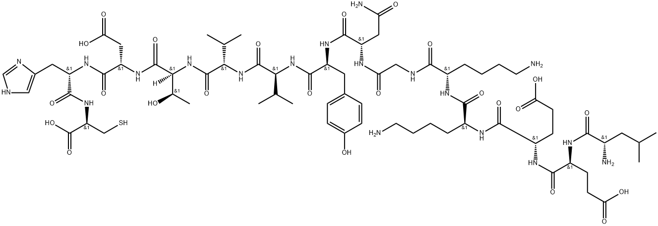 EGFRvIII peptide (PEPvIII) Struktur