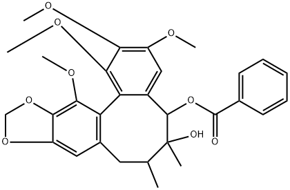 苯甲酰戈米辛P, 129445-43-8, 結(jié)構(gòu)式