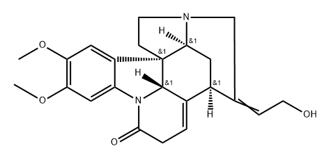 12,13-Didehydro-2,3-dimethoxy-12,24-secostrychnidin-10-one Struktur