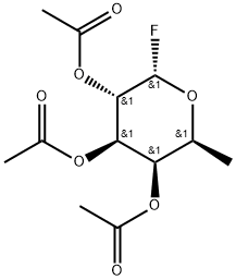 2,3,4-Tri-O-acetyl-α-L-fucopyranosyl fluoride Struktur