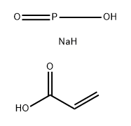 2-Propenoic acid, polymer with sodium phosphinate, sodium salt Struktur