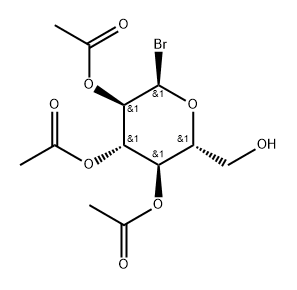 α-D-Glucopyranosyl bromide, 2,3,4-triacetate Struktur