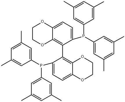 Phosphine, 1,1'-[(5R)-2,2',3,3'-tetrahydro[5,5'-bi-1,4-benzodioxin]-6,6'-diyl]bis[1,1-bis(3,5-dimethylphenyl)- Struktur