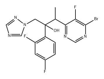 4-Pyrimidineethanol, 6-bromo-α-(2,4-difluorophenyl)-5-fluoro-β-methyl-α-(1H-1,2,4-triazol-1-ylmethyl)-