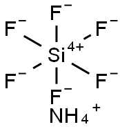 Cryptohalite ((NH4)2(SiF6)) Struktur