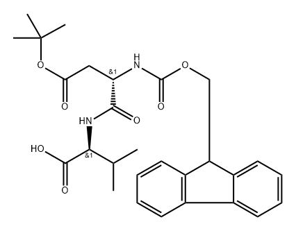 Fmoc-Asp(OtBu)-Val-OH Struktur