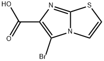 5-bromoimidazo[2,1-b]thiazole-6-carboxylic acid Struktur