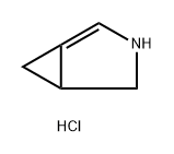 3-Azabicyclo[3.1.0]hex-1-ene, hydrochloride (1:1) Struktur