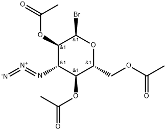 α-D-Glucopyranosyl bromide, 3-azido-3-deoxy-, 2,4,6-triacetate Struktur