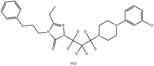 Nefazodone-D6 hydrochloride solution Struktur