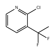 2-chloro-3-(1,1-difluoroethyl)pyridine Struktur