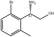 (2S)-2-amino-2-(2-bromo-6-methylphenyl)ethan-1-ol Struktur