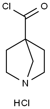 1-Azabicyclo[2.2.1]heptane-4-carbonyl chloride, hydrochloride (1:1) Struktur