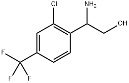 2-amino-2-[2-chloro-4-(trifluoromethyl)phenyl]ethanol Struktur