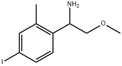 1-(4-iodo-2-methylphenyl)-2-methoxyethanamine Struktur