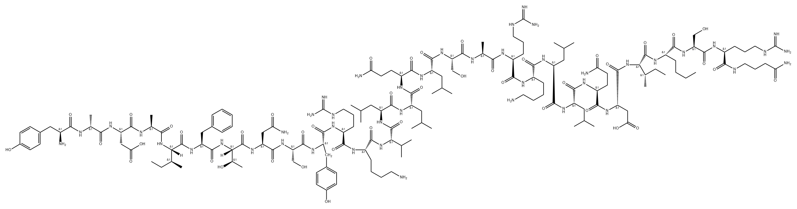 somatotropin-releasing hormone (1-30)-amide, Ala(2)-Leu(15)-Nle(27)-GABA(30)- Struktur