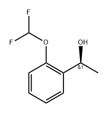 Benzenemethanol, 2-(difluoromethoxy)-α-methyl-, (αS)- Struktur