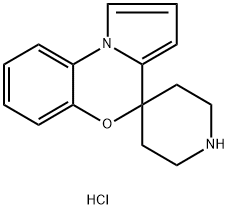 Spiro[benzo[b]pyrrolo[1,2-d][1,4]oxazine-4,4'-piperidine] hydrochloride Struktur