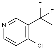 4-chloro-3-(1,1-difluoroethyl)pyridine Struktur