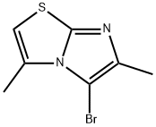 5-bromo-3,6-dimethylimidazo[2,1-b]thiazole Struktur