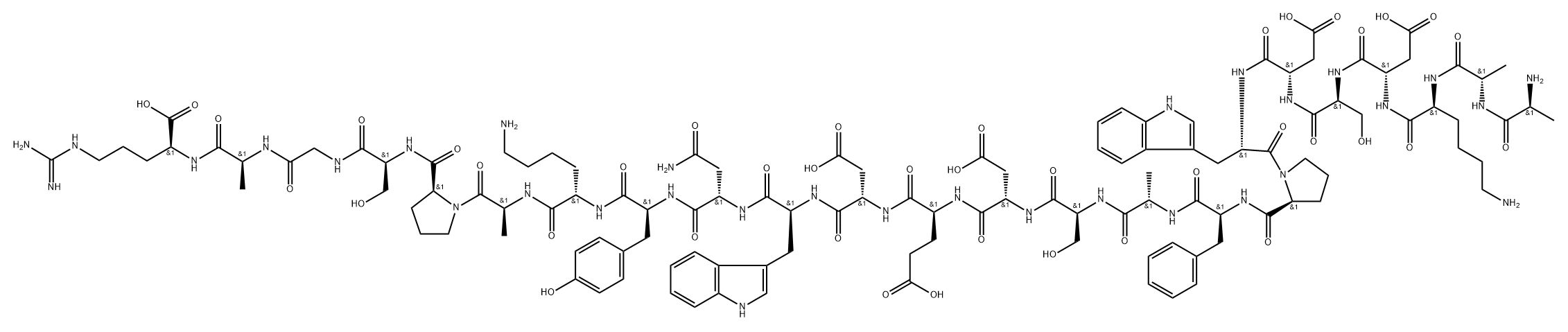 synthetic peptide alpha27-50 Struktur