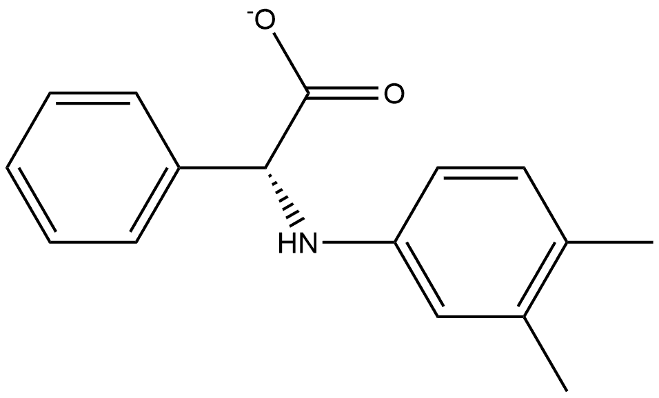 (S)-2-((3,4-dimethylphenyl)amino)-2-phenylacetic acid Struktur