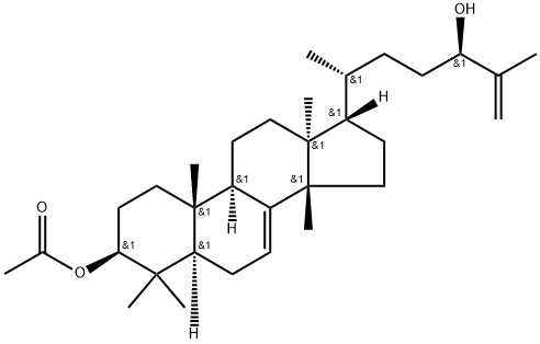 3β-acetoxy-eupha- 7,25-dien-24(R)-ol Struktur