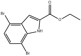 ethyl 4,7-dibromo-1H-indole-2-carboxylate Struktur