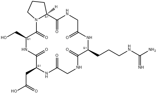 CYCLO(-GLY-ARG-GLY-ASP-SER-PRO) Struktur