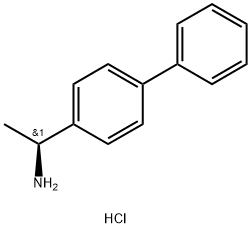 (1S)-1-(1,1'-BIPHENYL-4-YL)ETHANAMINE HCL Struktur