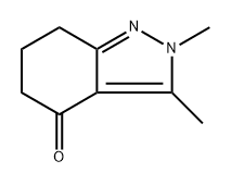 2,3-dimethyl-6,7-dihydro-5H-indazol-4-one Struktur