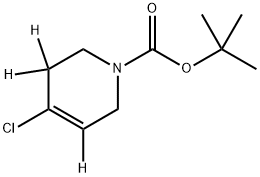 1-N-Boc-3,6-Dihydro(3,5,5-d3)-2H-4-chloropyridine Struktur