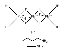 Plumbate(4-), hexa-μ-iodotetraiodotri-, hydrogen, compd. with 1-butanamine and methanamine (1:4:2:2) Struktur