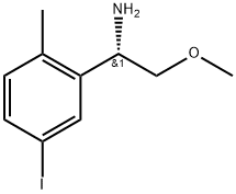 (S)-1-(5-iodo-2-methylphenyl)-2-methoxyethanamine Struktur