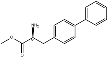 [1,1'-Biphenyl]-4-propanoic acid, α-amino-, methyl ester, (αS)- Struktur