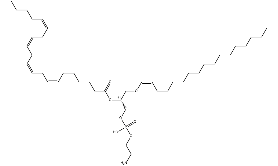 1-1(Z)-Octadecenyl-2-Adrenoyl-sn-glycero-3-PE Struktur