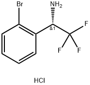 (S)-1-(2-Bromophenyl)-2,2,2-trifluoroethanamine hydrochloride Struktur