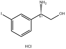 (S)-2-Amino-2-(3-iodophenyl)ethanol hydrochloride Struktur