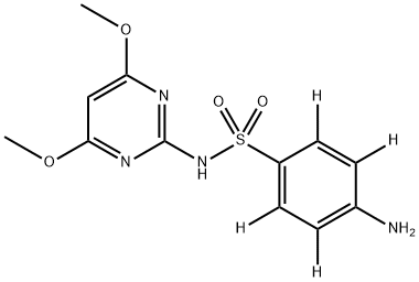 Sulfadimethoxypyrimidine D4 Struktur