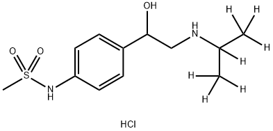 (±)-Sotalol-d7 HCl (iso-propyl-d7) Struktur