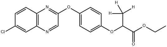 (±)-Quizalofop-ethyl-d3 (propionate-3,3,3-d3) Struktur