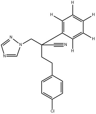 (±)-Fenbuconazole-d5 (phenyl-d5) Struktur